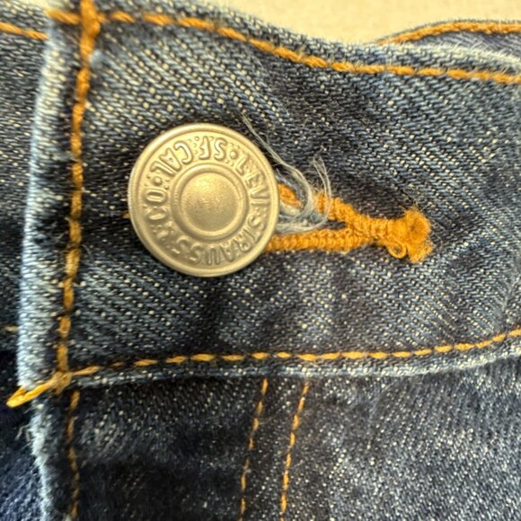 Levis 550 Jeans Womens SZ 16 Blue Relaxed Fit Tapered Leg Mom Style 100% Cotton - Picture 5 of 11